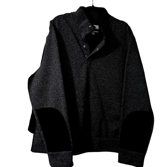 XXL Goodfellow & Co Men Sweatshirt Pullover Jacket Gray 1/4 Snap Kangaroo Pocket - Picture 5 of 13